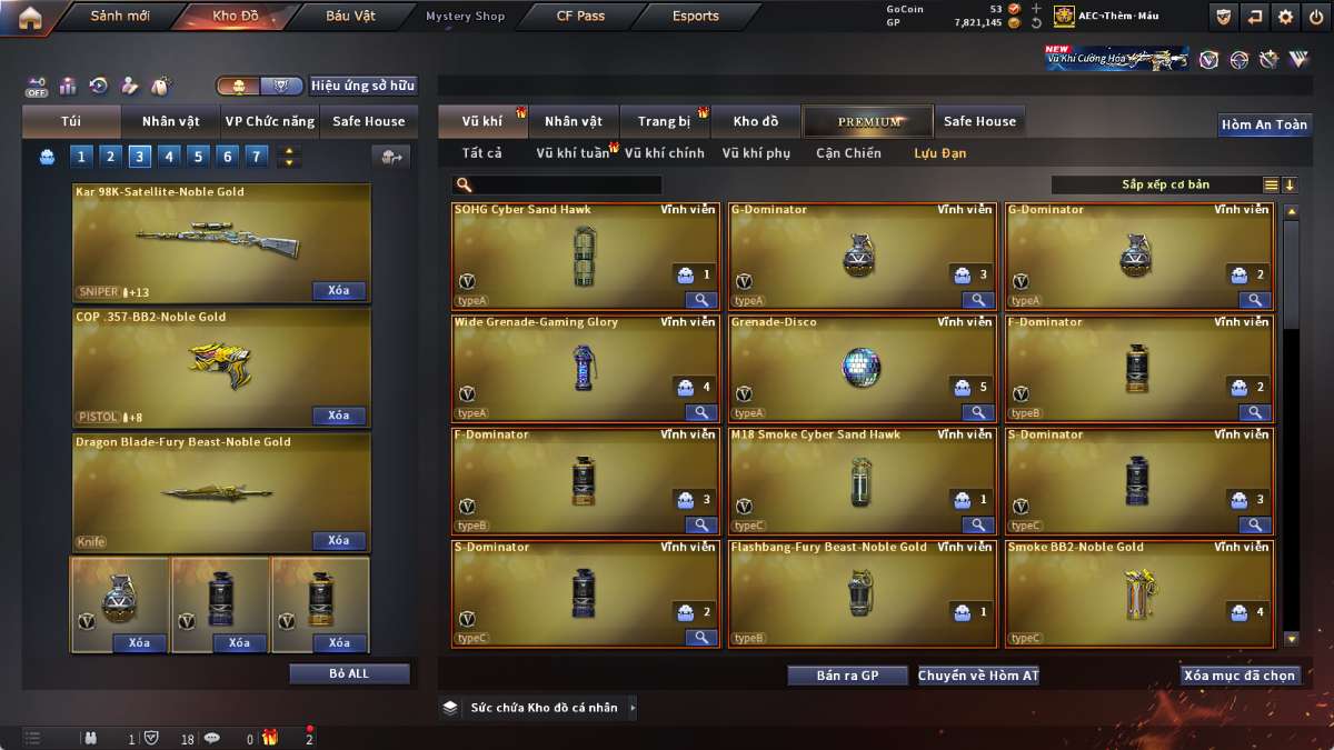 shop acc cf uy tin gia re